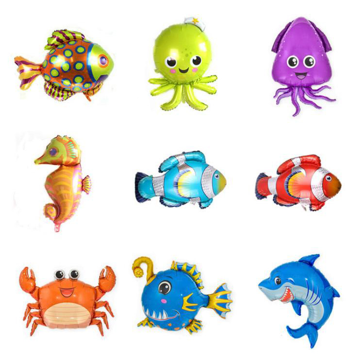 Large Ocean Animal Foil Balloons
